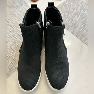 Steve Madden Wedge platform sneakers black 8.5m
